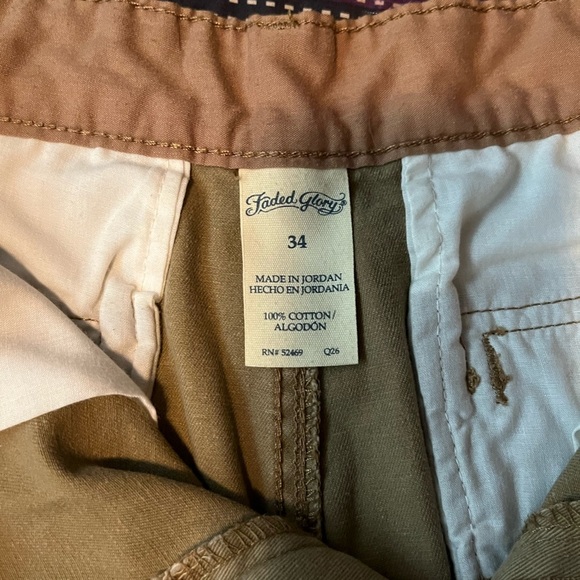 ⭐️3 FOR $12- Faded Glory Khaki Shorts - Picture 2 of 3